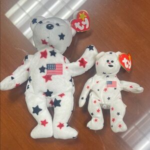 Ty Beanie Babies Glory and Mini Glory